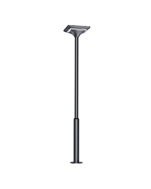 40W Square Box High-Pole Ring-LED Solar Garden Light