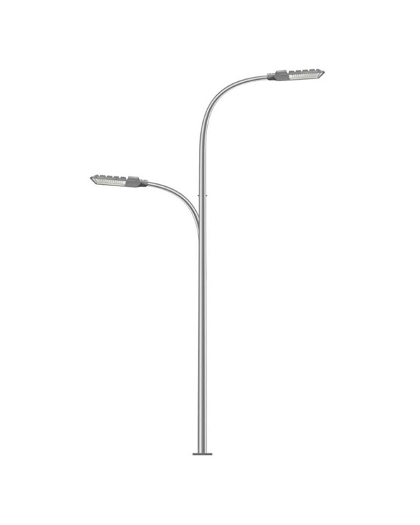 High-Low Double Arm Street Light Pole