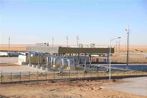 High-pole lamp street lighting project for the Zaman Uud Logistics Park in Mongolia